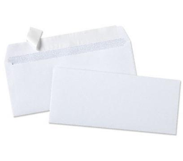 Caixa de 500 Envelopes Brancos 110x220mm sem janela